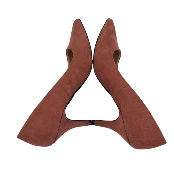 Qupid Pink Suede Pointed Toe Kitten Heels Size 9 Women's - Picture 4 of 7